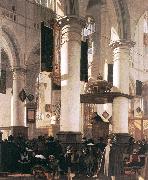 WITTE, Emanuel de Interior of a Church oil on canvas